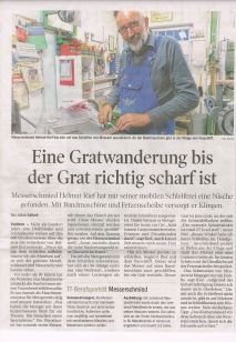 2014 Tiroler Tageszeitung Artikel Ehepaar Rief Messerschleifer sterreich