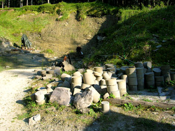 Gosauer Bohrkern - Haufen