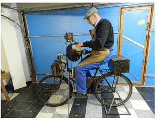 Messerschleifer Fahrrad Eigenbau Rief Tirol